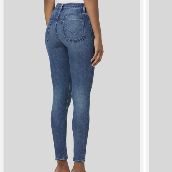 Hudson Jeans high rise blue denim skinny jeans - Picture 4 of 10